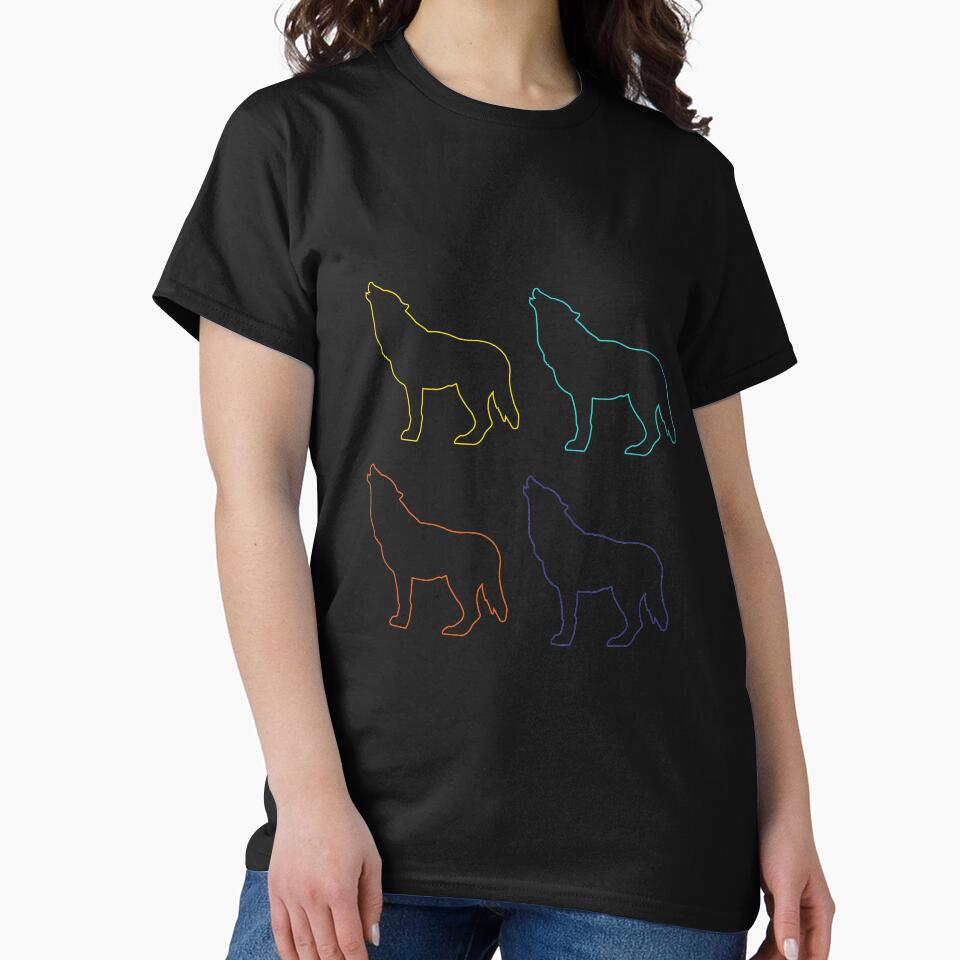 Howling Wolf outline silhouette by buhnka