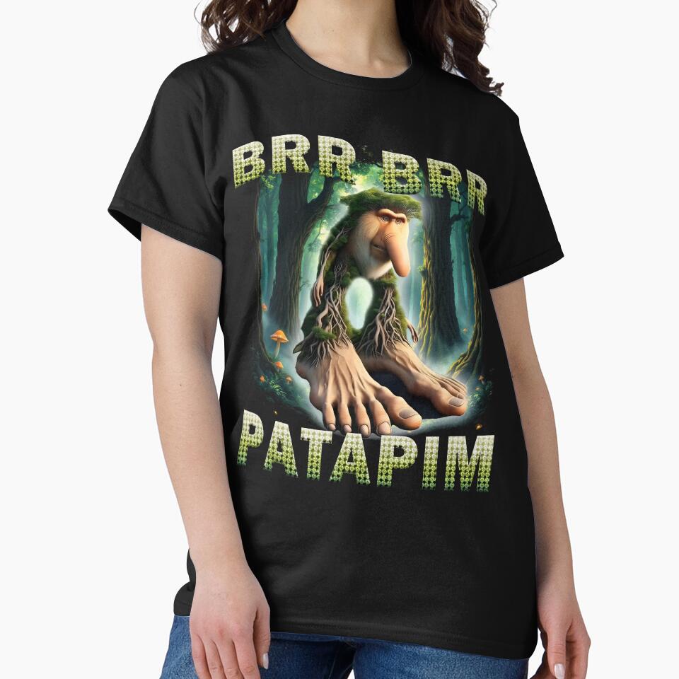 Brr Brr Patapim Funny Italian Brainrot Meme by MemishDesign