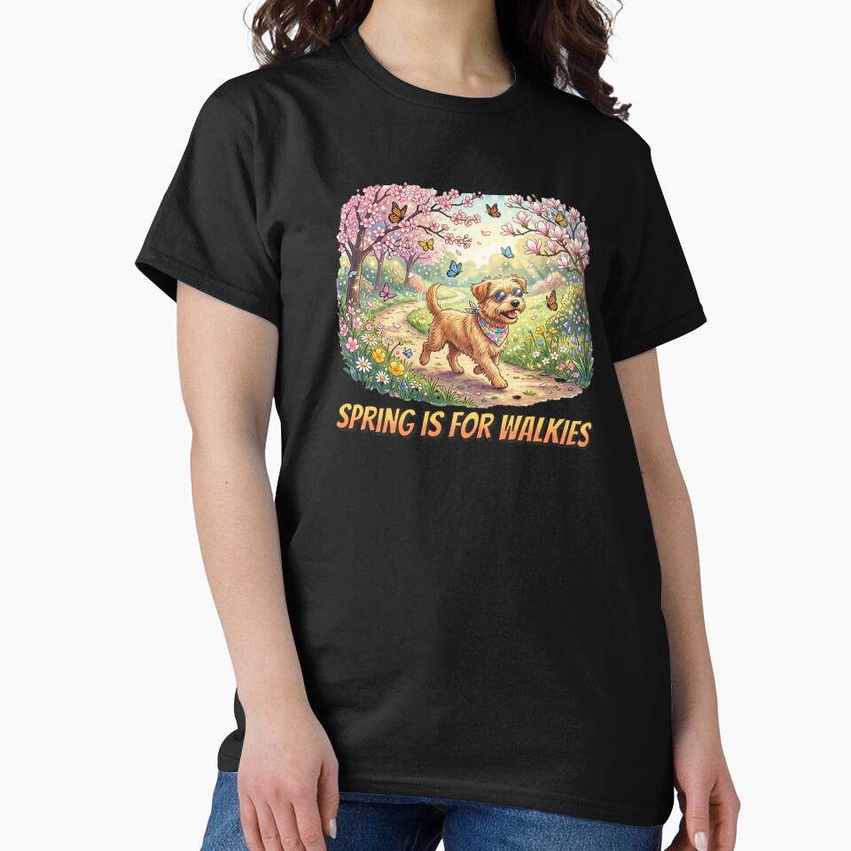 Spring is for Walkies Dog Design by PawPlanetPro