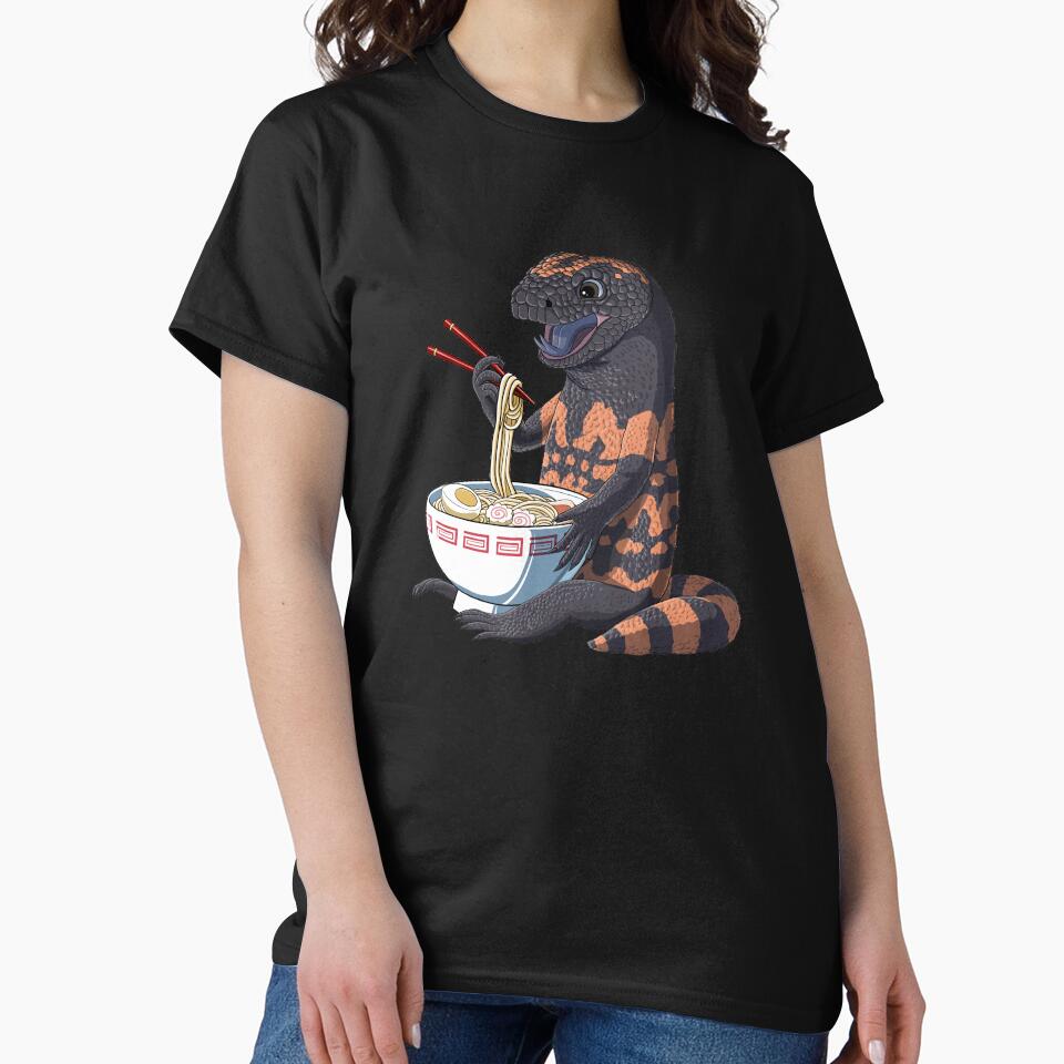 Funny Japanese Kawaii Ramen Gila Monster by alwe-designs