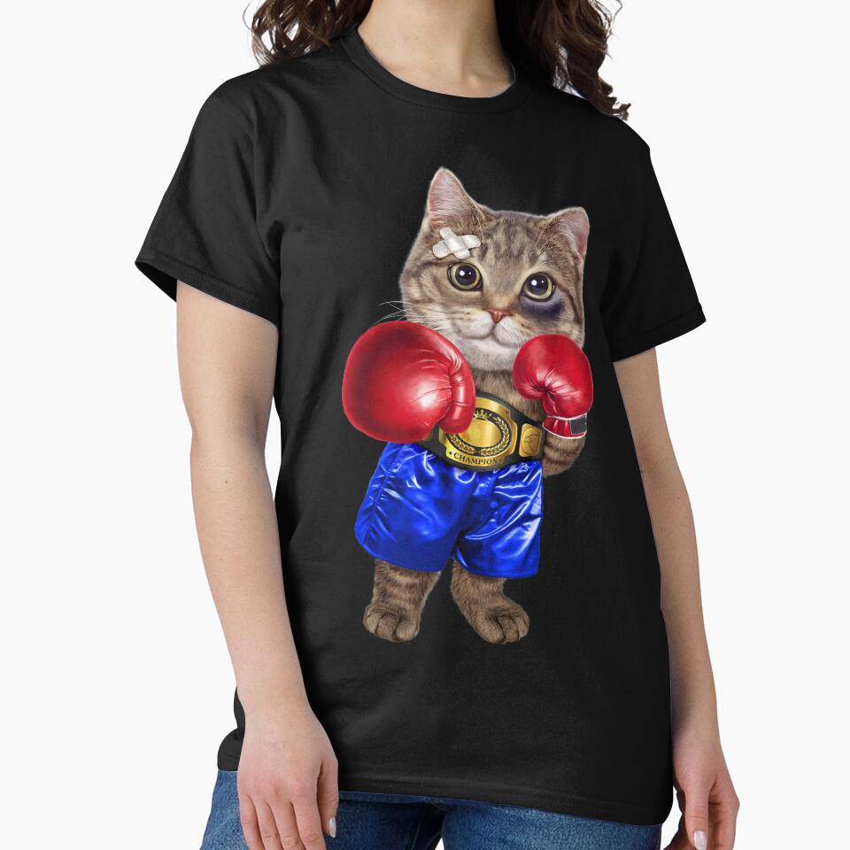 Boxer Tabby Cat as Boxing Champion by Fox-Republic