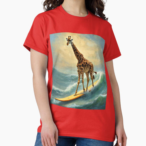 "Giraffe Surfing: A Captivating Image of Wildlife in Action" by Artisticanvas