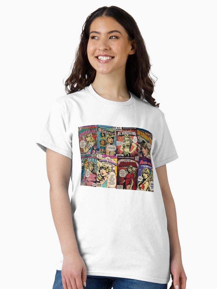 Taylor swift eras vintage posters lover reputation midnights 1989 Classic T-Shirt