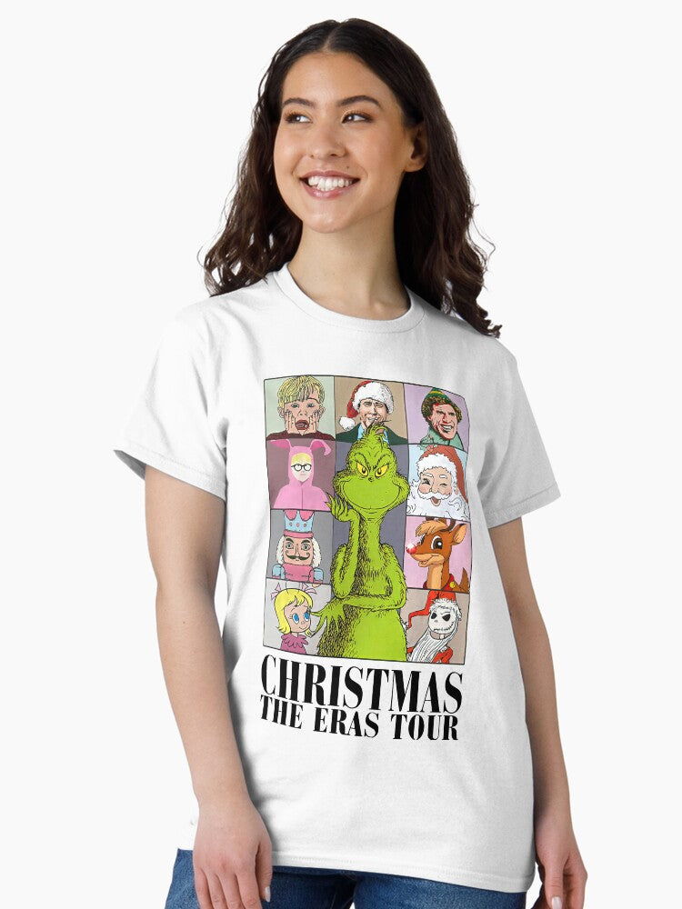 Christmas The Eras Tour Vintage 90s Christmas Movie Nightmare Before Christmas Xmas Classic T-Shirt