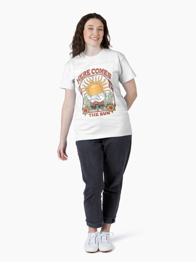 Here Comes the Sun - Retro Vintage Design Classic T-Shirt