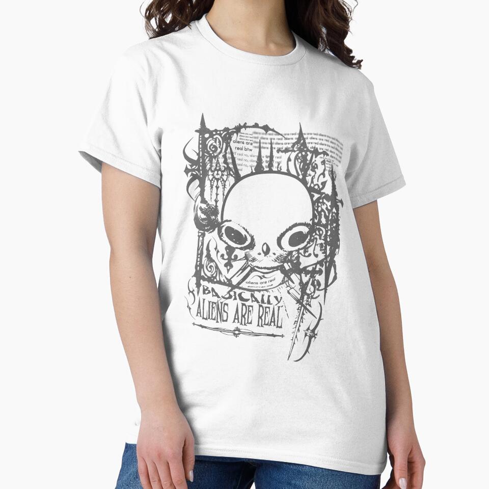 ALIENS ARE REAL (Grey) by RBLCreative