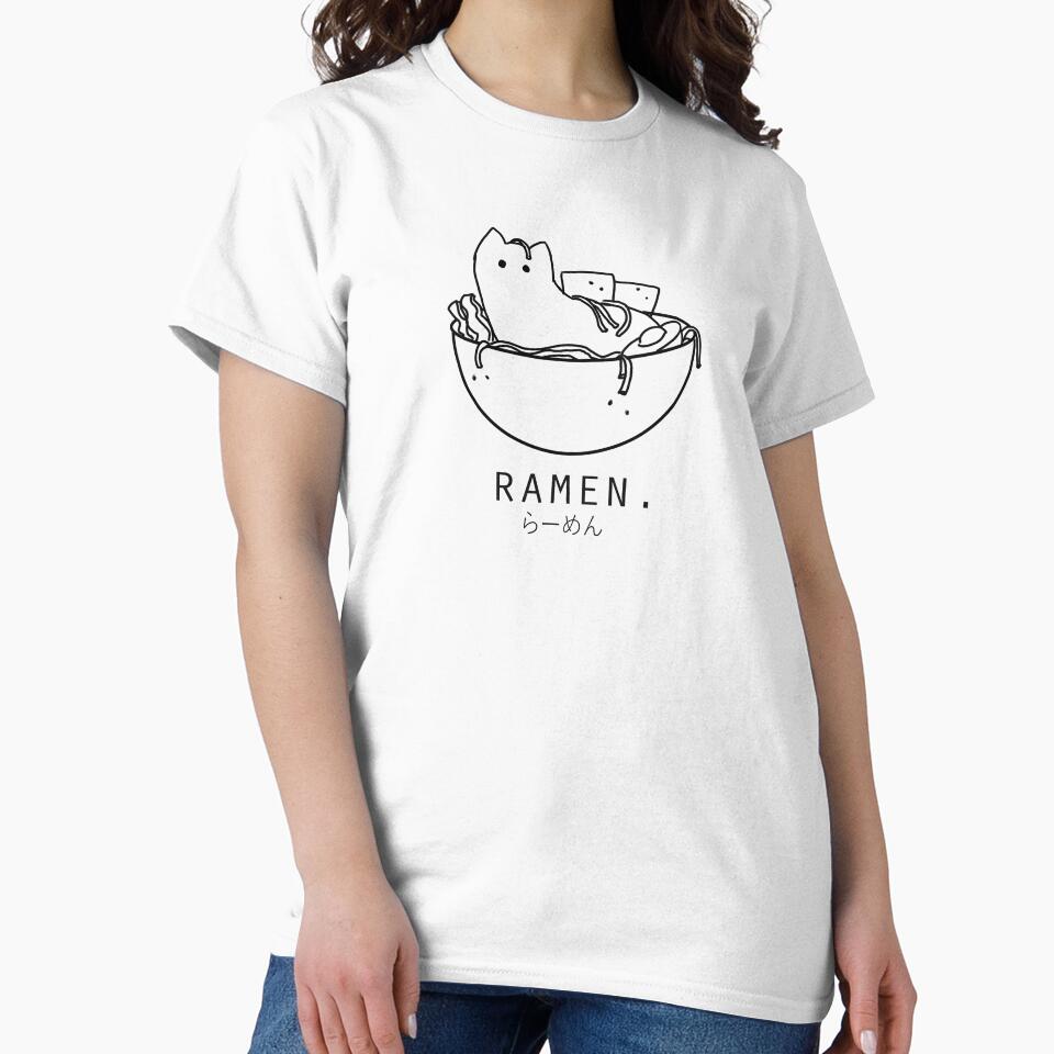 Cat in the Ramen Bowl Minimalist/Simple Design by Neroaida