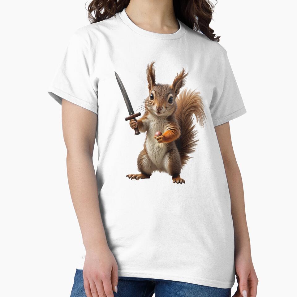 Valiant Squirrel with Knight Sword by TeeARTHY
