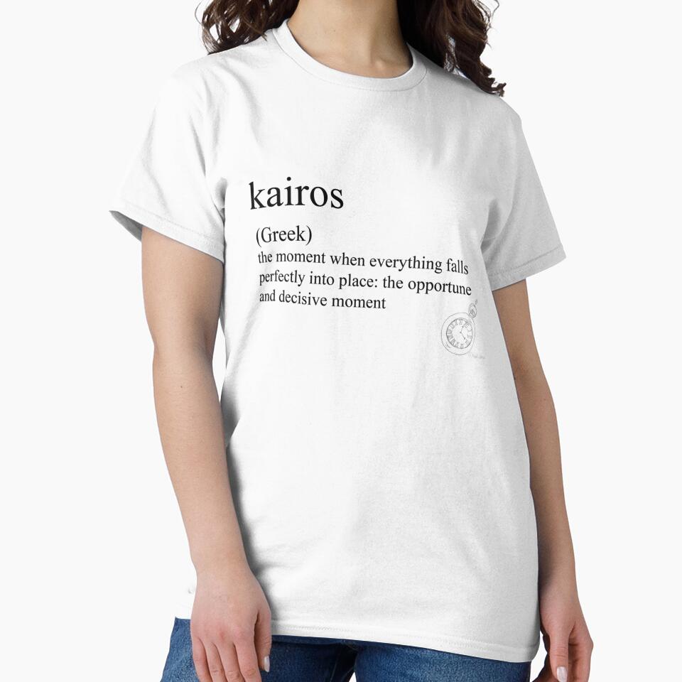 Kairos Greek  statement tees  accessories by LinhNguyenLtres