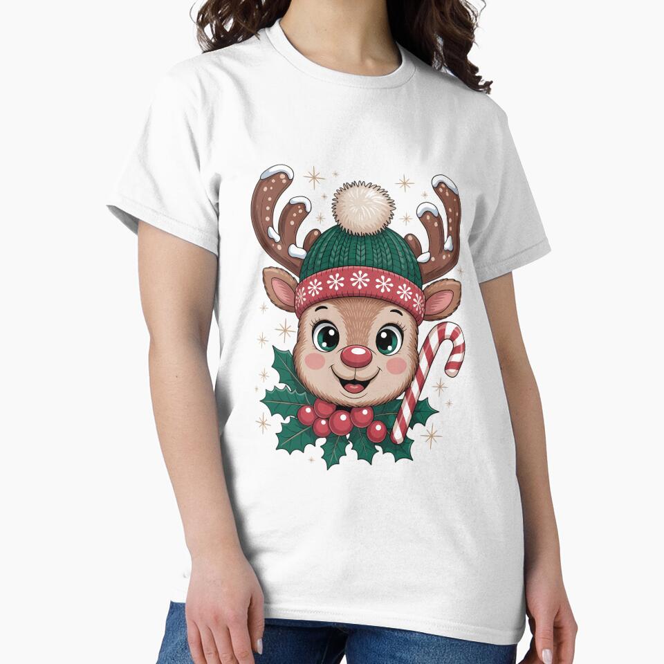 Reindeer Christmas Matching Boy and Girl Holiday Deer by LorenzaStamm