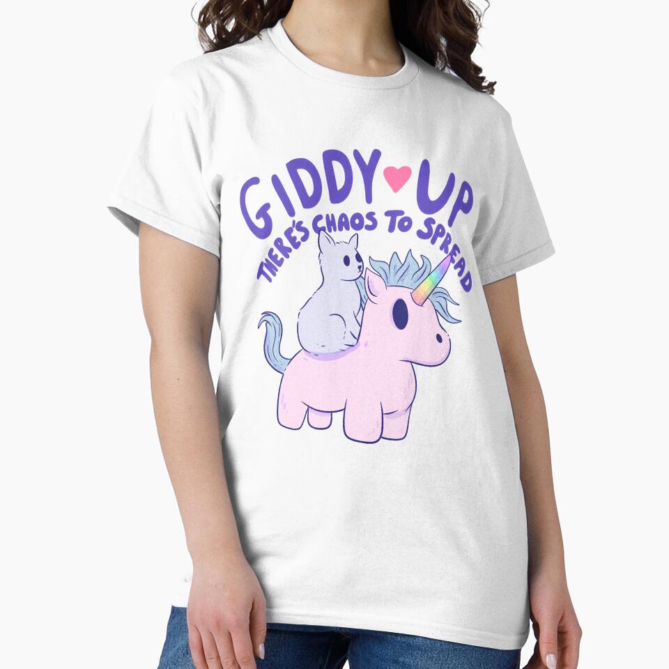 Cute Cat Riding Unicorn - Giddy Up, There’s Chaos to Spread by Jess.a.creates