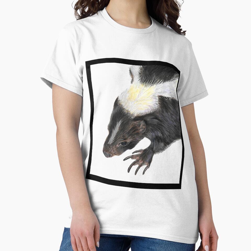Skunk drawing by Sarah Williams-Nash