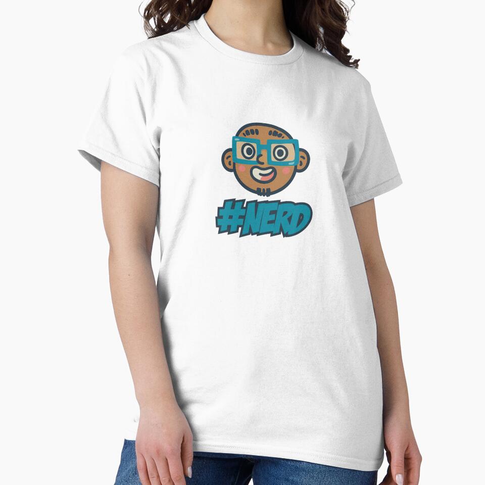 #NERD – Happy Geek Cartoon Face by CanSparkleArt