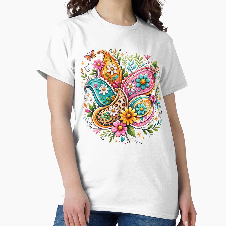 Colorful Boho Paisley Floral Design by ArtDecorPixell