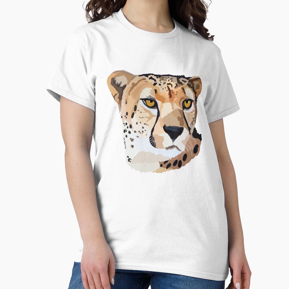 C is for Cheetah,Cheetah – Fast and Graceful African Big Cat Wildlife Illustration by PrettylittlepastelUk