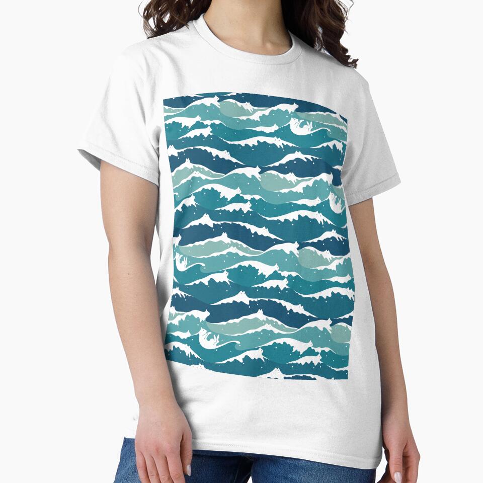 Cat Landscape 135: Cat Waves by ilovedoodle