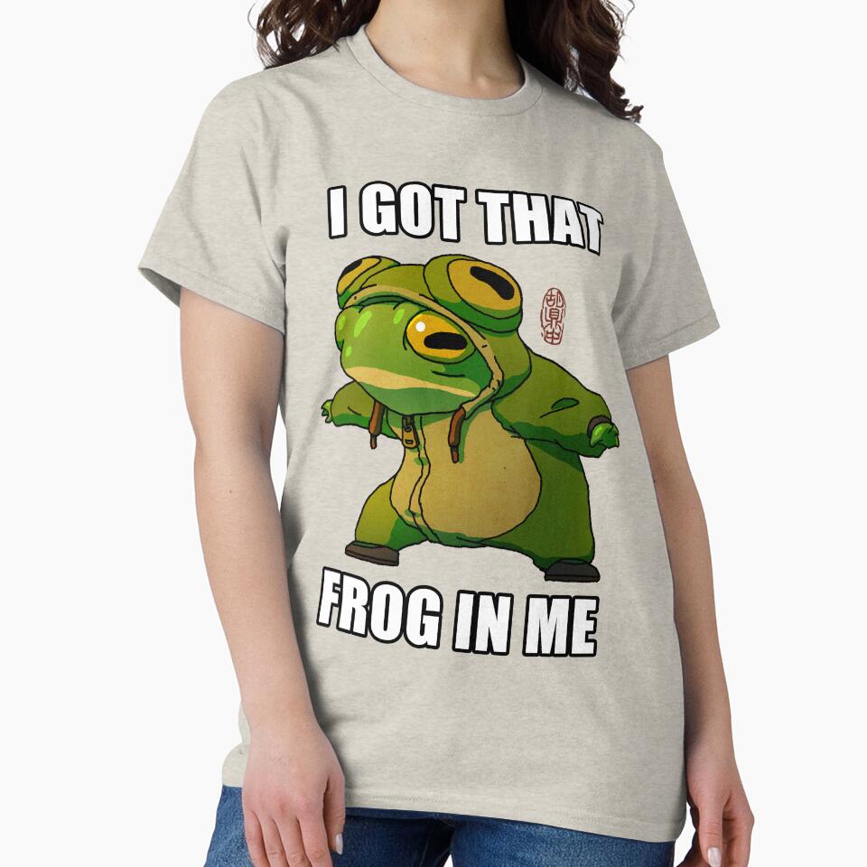 i got that frog in me funny frog meme costume art by DingHuArt