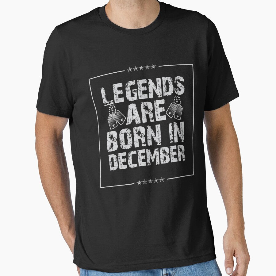 Legends Are Born In December Birthday Shirt Vintage by Orange Pieces