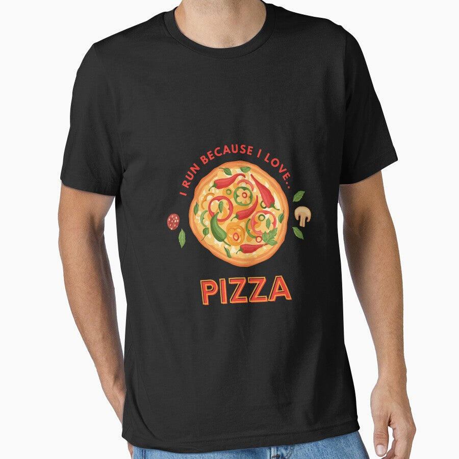 I run because I love pizza - funny running quote by fuglyduckuk