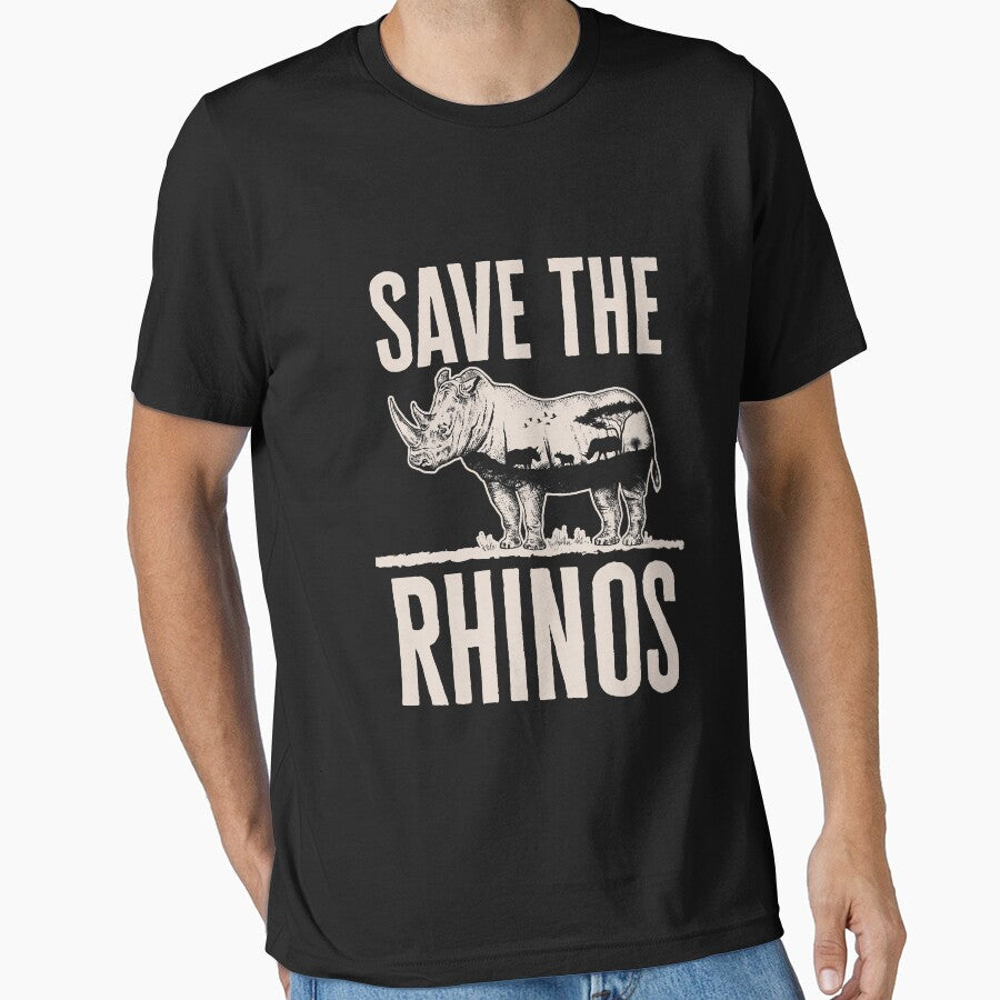 Save the Rhinos Wildlife Activist Rhinoceros Lover by jaygo