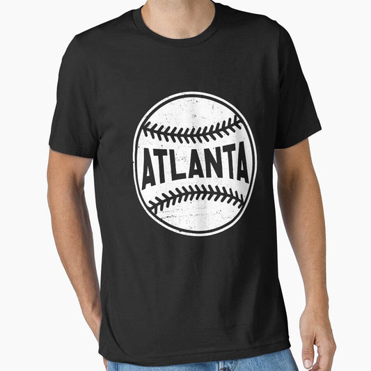 Atlanta City Baseball Lover Vintage Gameday Men Women Essential T-Shirt