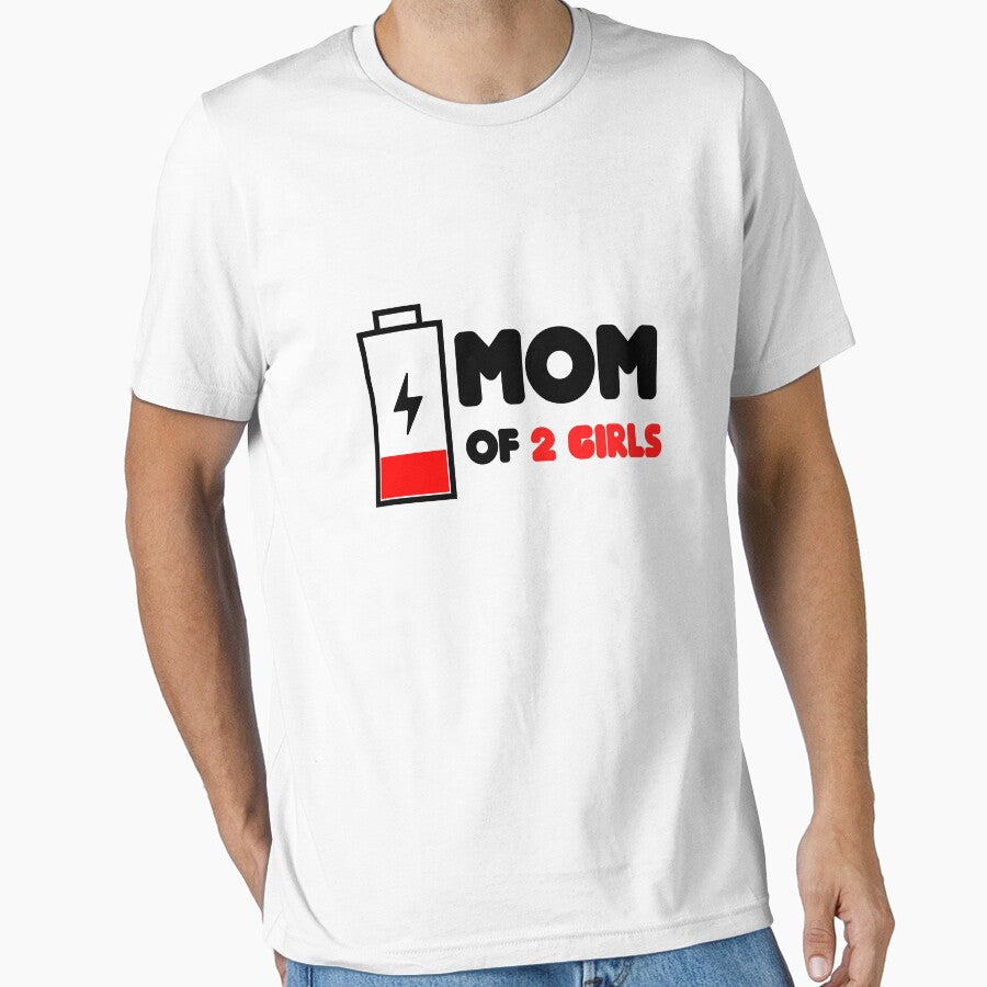 Funny Mom of 2 Girls Present from daughter Mothers Day Birthday Women by BOHOVIN