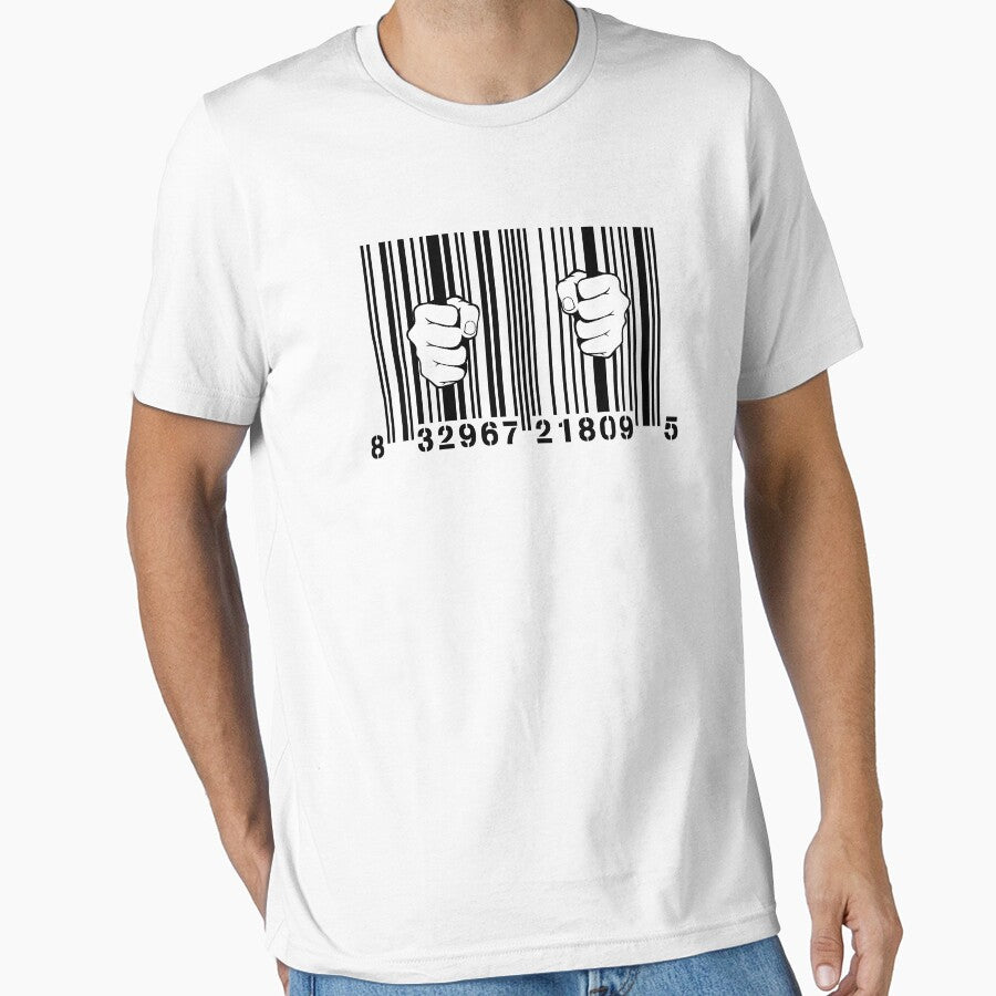 Captured By Consumerism UPC Barcode Prison by TheShirtYurt
