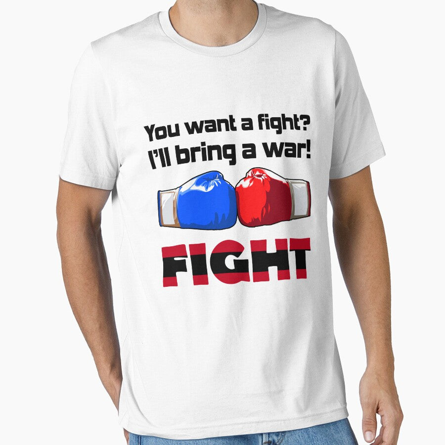 You want a fight? I'll bring a war! T-shirt, Sticker! by Cristian Stefan