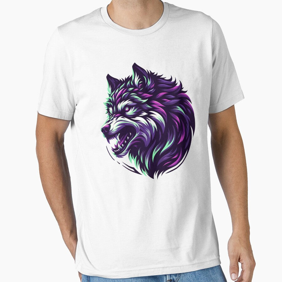 Growling Wolf Shirt by PeelZinc
