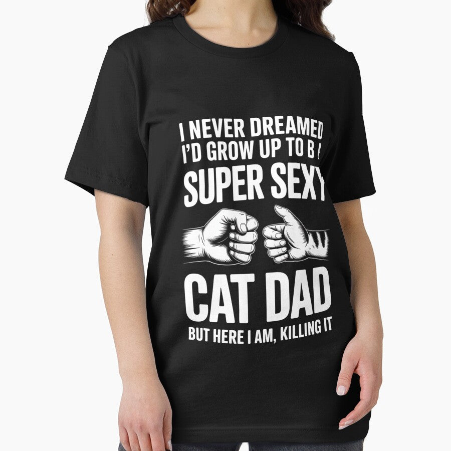 Mens Funny Cat Dad Novelty For Father's Day by traceydowns