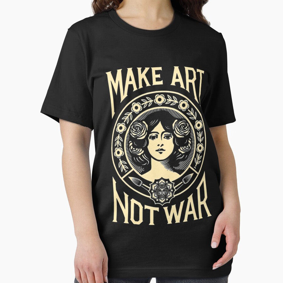 Make Art Not War peace Slogan by MASSIMOMAZZA