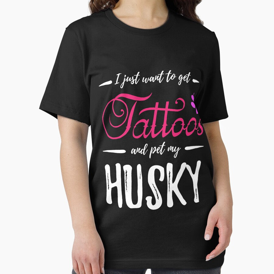 Husky Dog Lover Tattoo Funny Dog Mom by JamesClarke84
