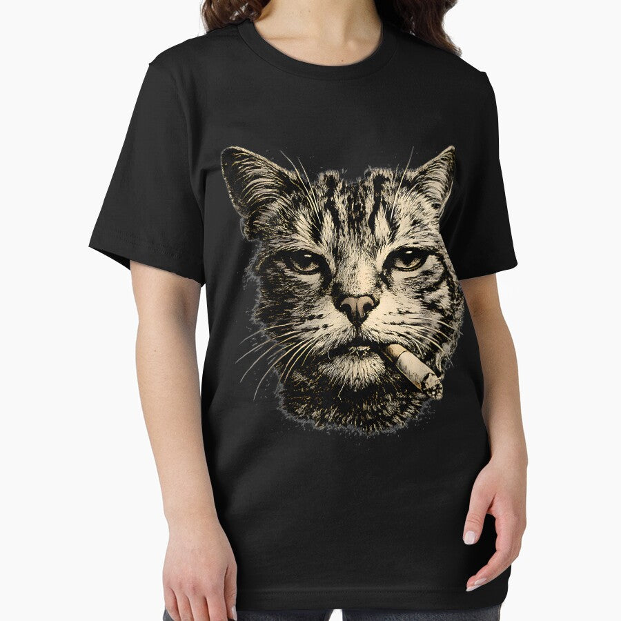 Retro Smoking funny Cat by IdealDo