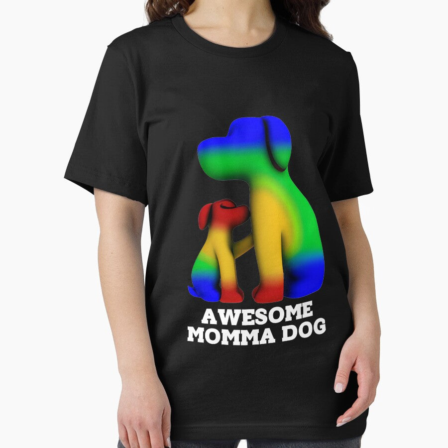 Valentine 3D Momma Dog Hug Love Support Parent Lovers by BOHOVIN