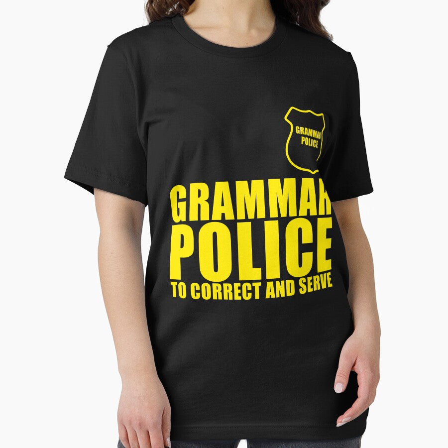 Funny Grammar Police Novelty Shirt by bluelinegear