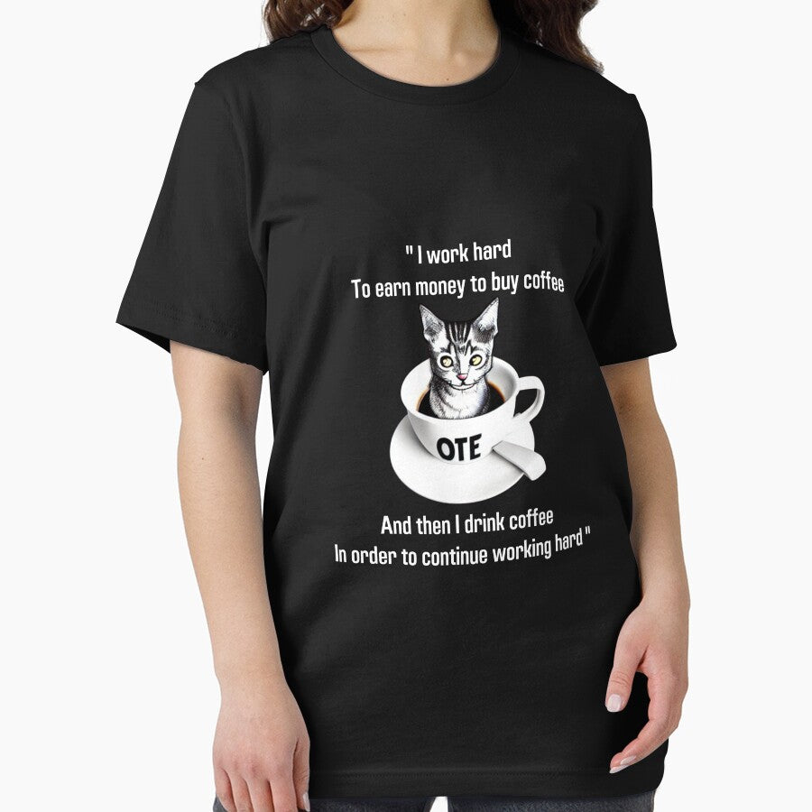 Women's Novelty Sarcastic Funny I work hard to buy coffee lovers by BOHOVIN