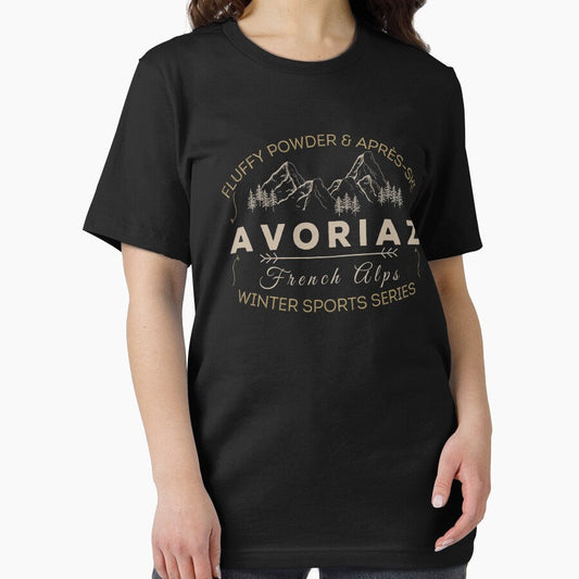 Avoriaz Winter Sports Fluffy Powder & Après-Ski Essential T-Shirt