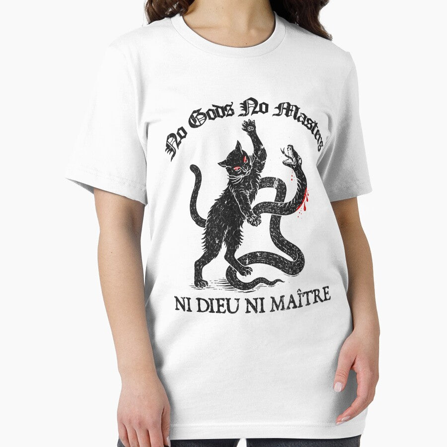 No Gods No Masters Cat - Cat Chinga la Migra Anti-ICE by RandyHaskins