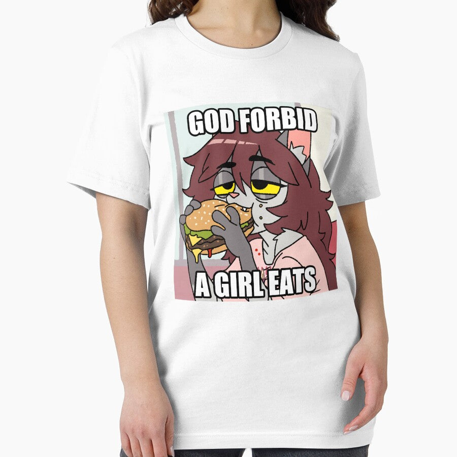 girl eating by lorepaw