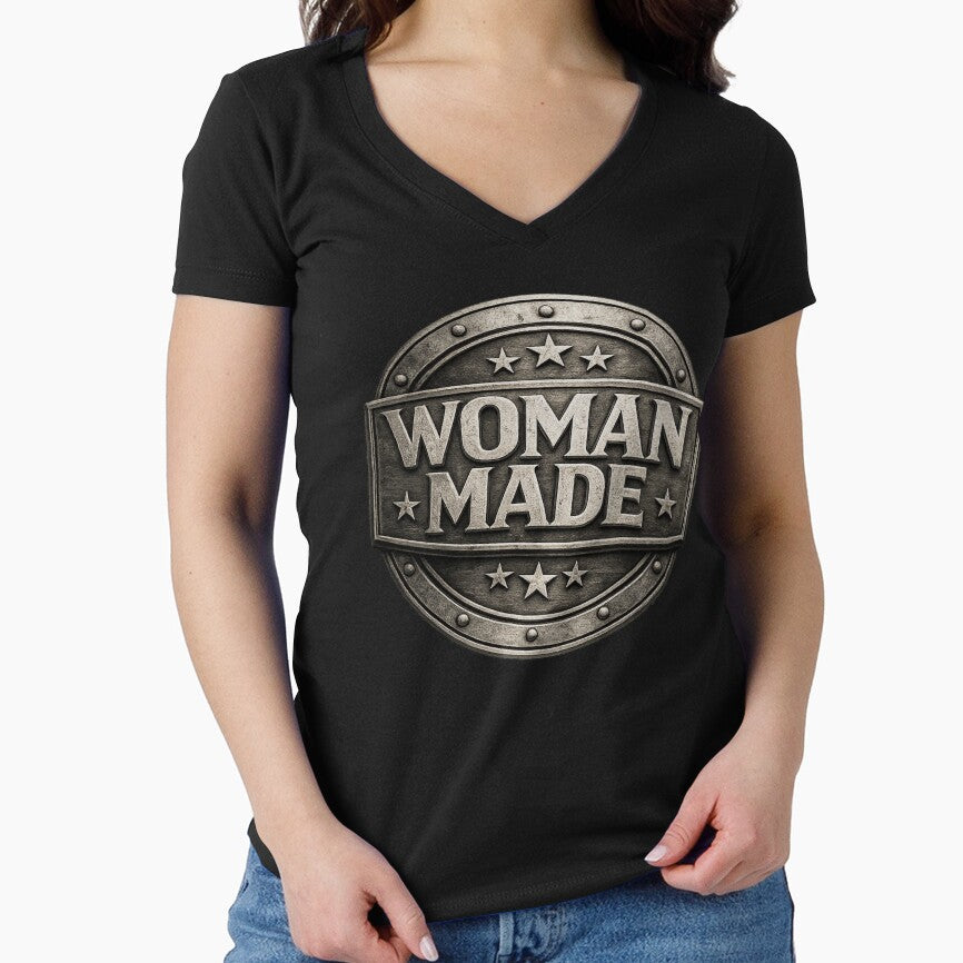 WOMAN MADE. | Bold Feminist Statement Tee by PRIDE w/ VOLUME