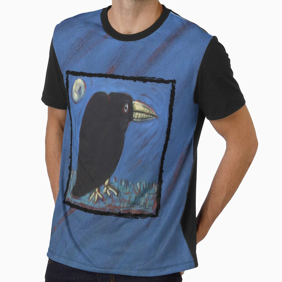 Guardian Moonlit Crow Artwork by Katt Yanda by Artist-Katt-Yanda