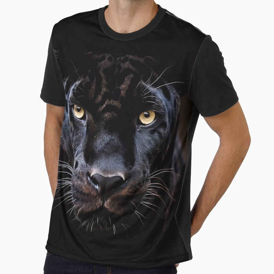 Mesmerizing Gaze - Powerful Black Panther with Piercing Eyes by SweetWhiskers
