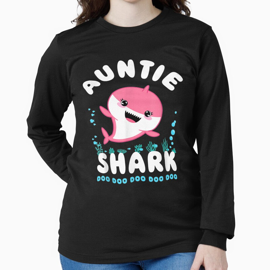 Auntie Shark Kawaii Gift by venitamara