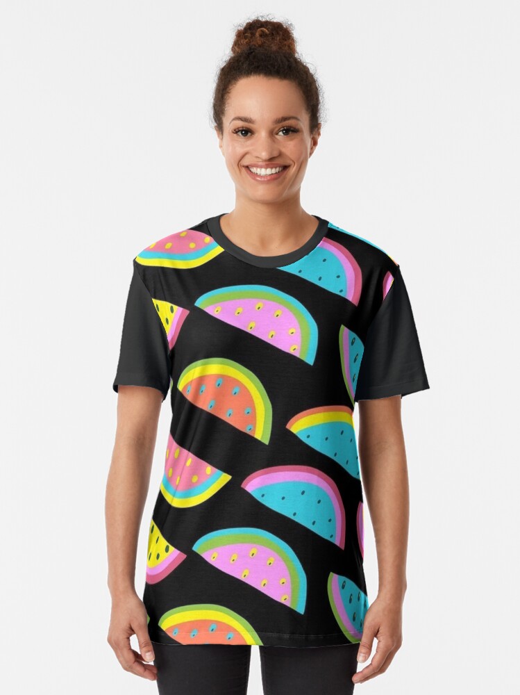 Neon Watermelon Graphic T-Shirt