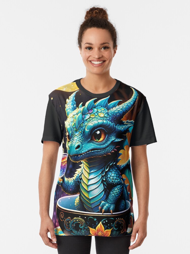 Dragon baby in cups Graphic T-Shirt