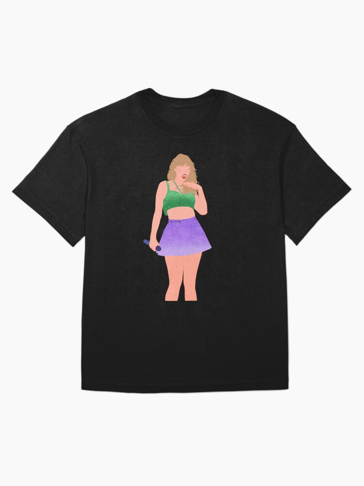 green and purple 1989 set the eras tour Oversized T-Shirt