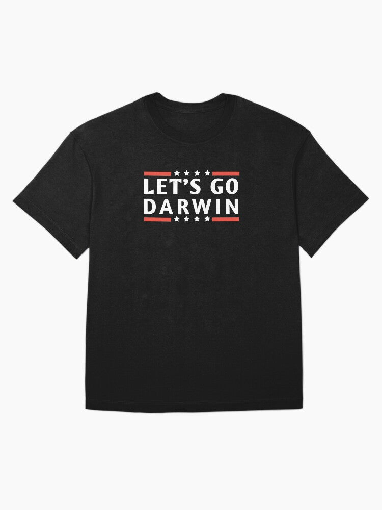 Lets Go Darwin US Flag Vintage Oversized T-Shirt