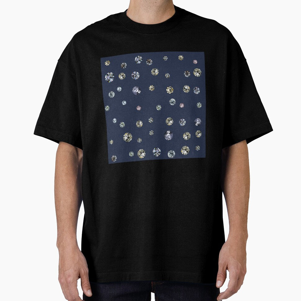 Printed image of Diamond pattern on navy blue by JaReVa