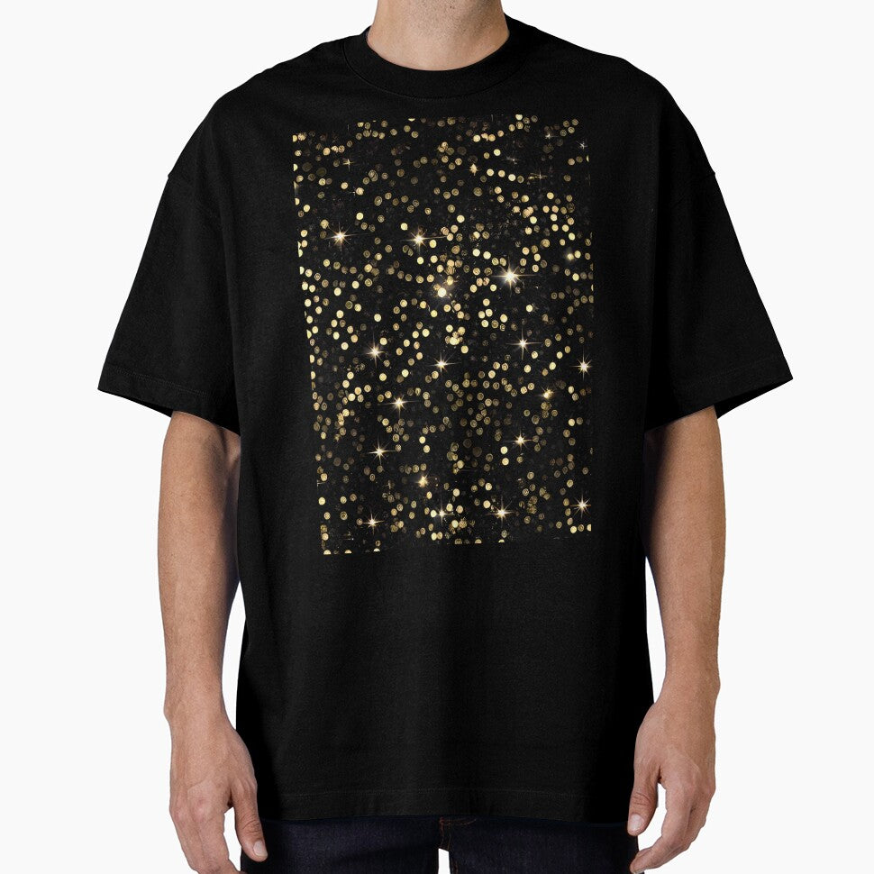 Printed image of golden glitter and sequins v8 by JaReVa