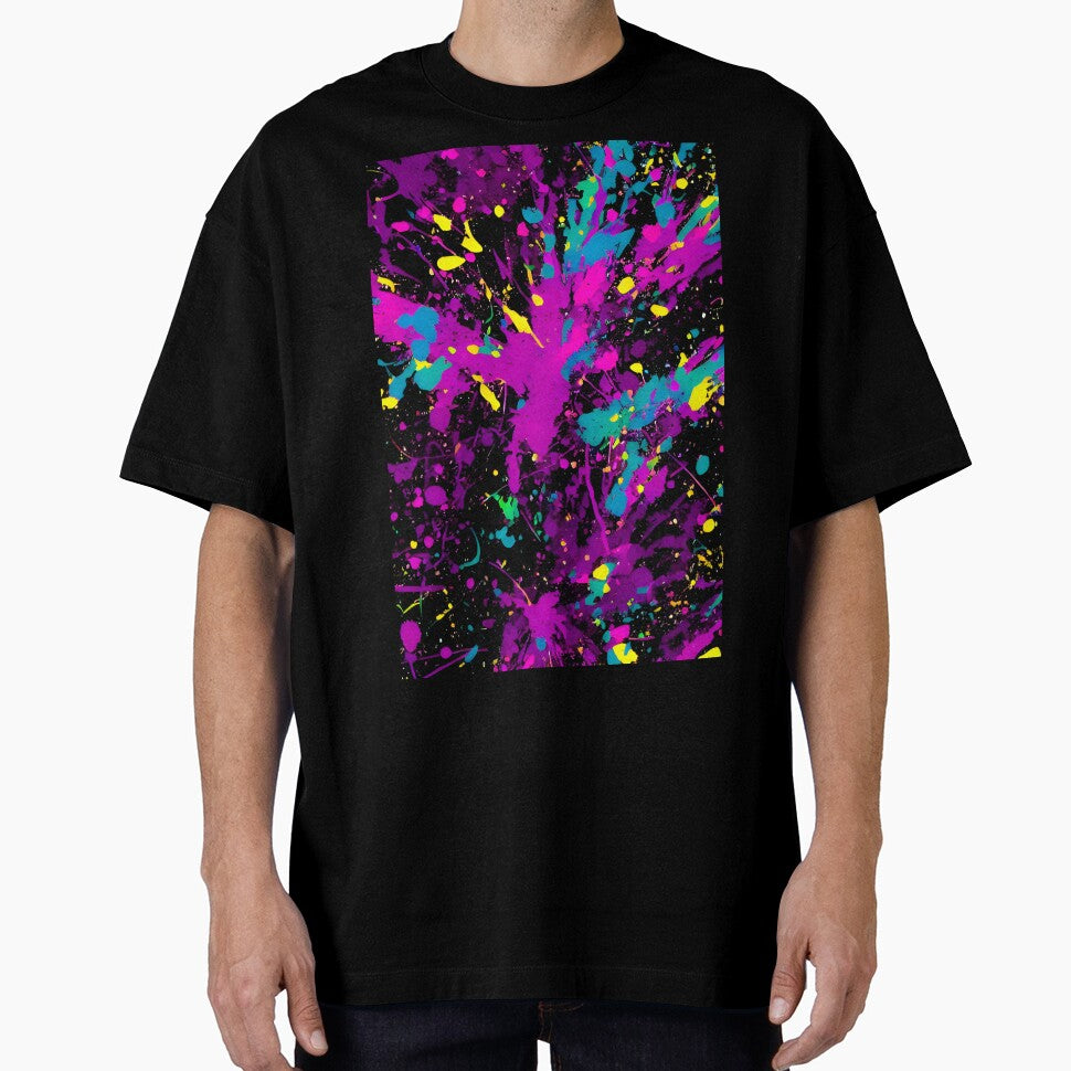Printed image of paint splatters v8 by JaReVa